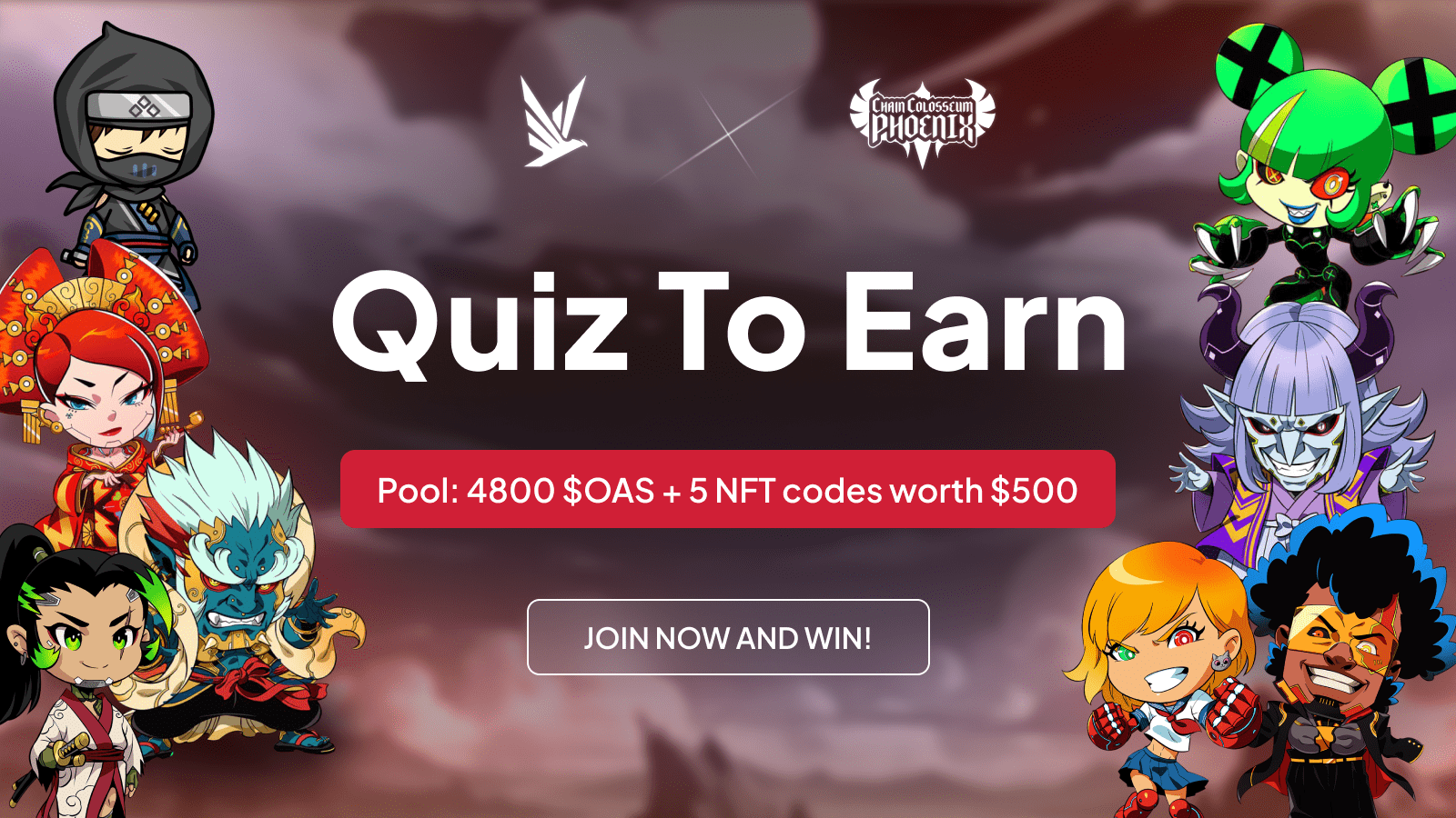 Red Kite x Chain Colosseum Phoenix: Quiz to Earn!